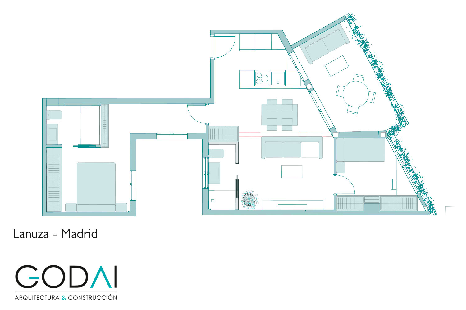 Planos de Reforma vivienda ático en Madrid